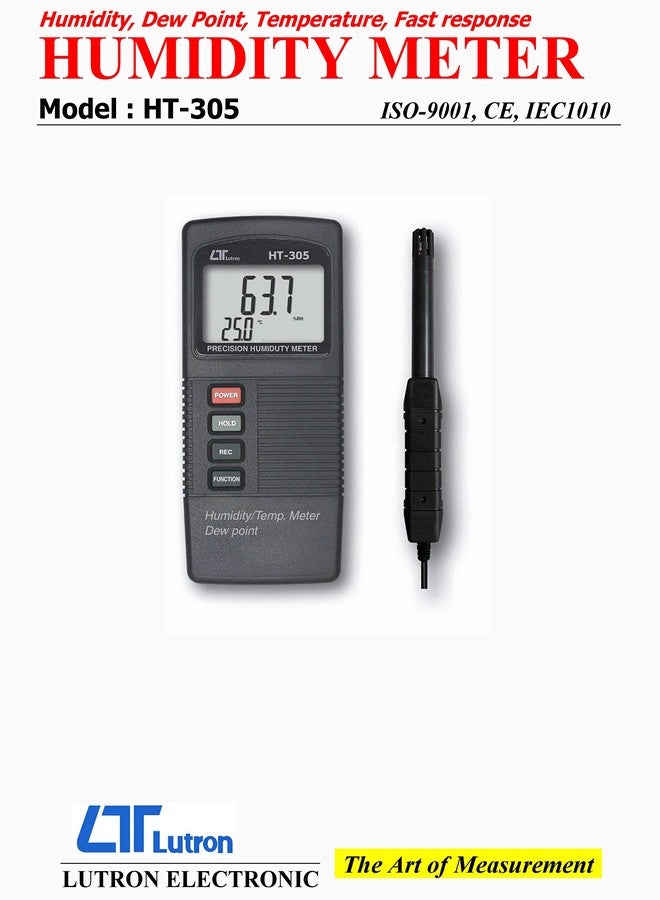لوترون مقياس الرطوبة الإلكتروني لترون Ht-305 - Image 4